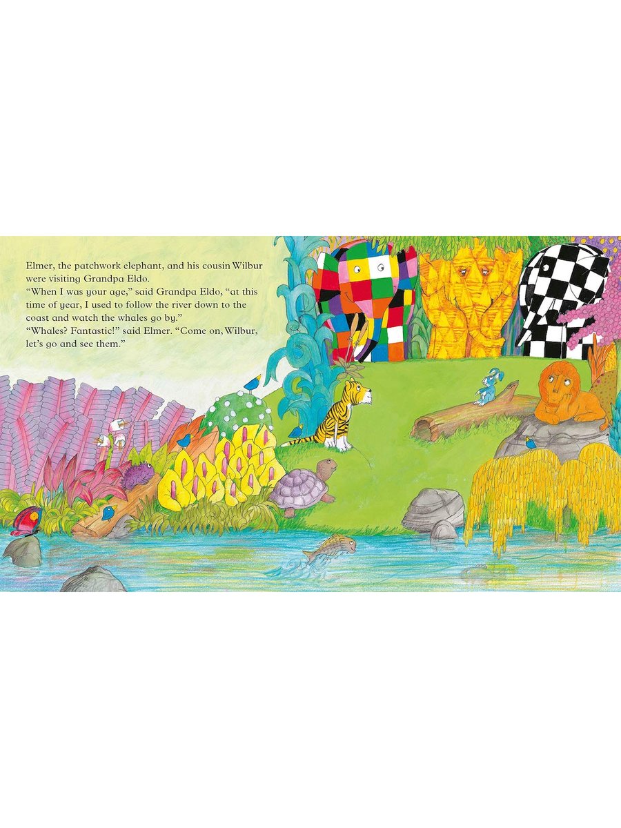 Elmer and the Big Bird – David McKee – вътрешна страница – детска книга на английски