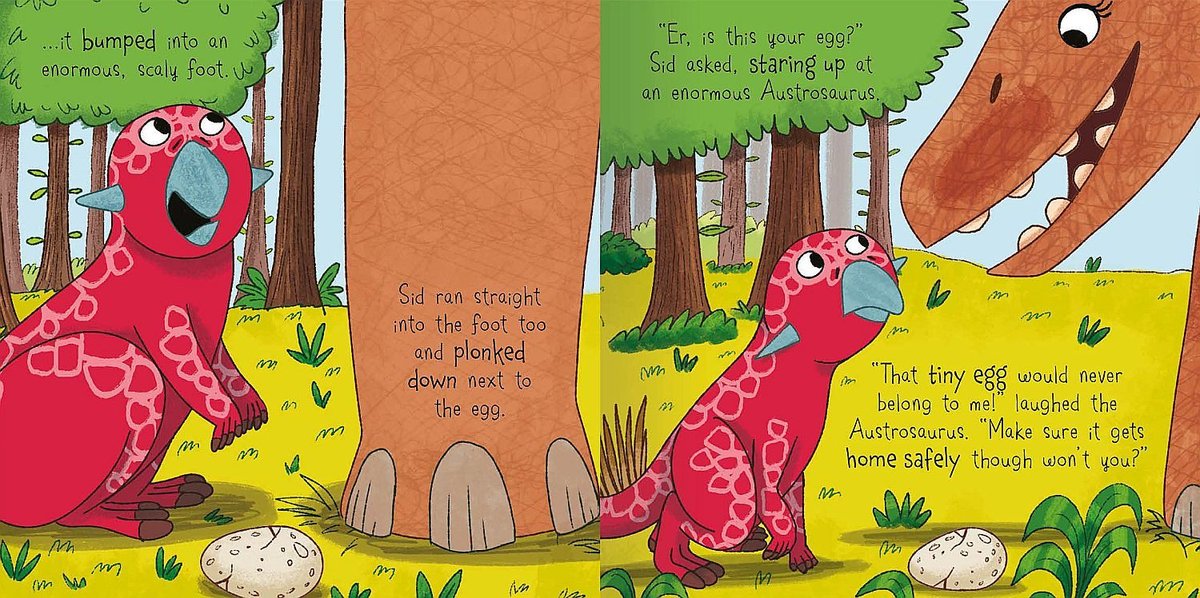 Dinosaur Adventures: Psittacosaurus – The Lost Egg – вътрешна страница – детска книга на английски