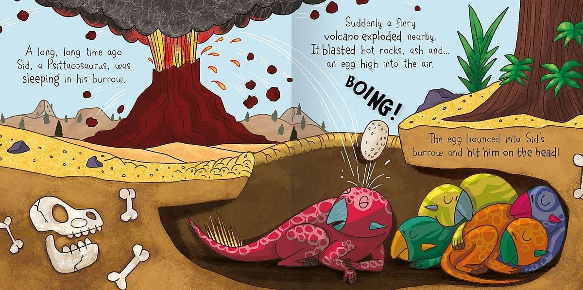 Dinosaur Adventures: Psittacosaurus – The Lost Egg – вътрешна страница – детска книга на английски